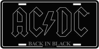 Flagg / Plakat AC/DC Back In Black Dekorativt skilt