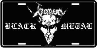 Flag / Poster Venom Black Metal Number Plate