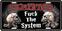 Zastava/ Poster The Exploited Fuck The System Ukrasna tablica