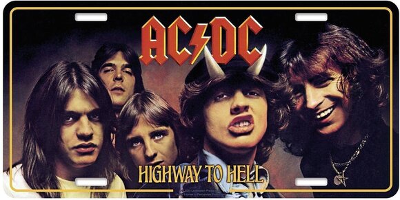 Flagg / Plakat AC/DC Highway To Hell Dekorativt skilt - 1