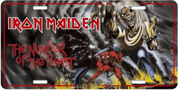 Flag / Poster Iron Maiden Number Of The Beast Decorative Sign - 1
