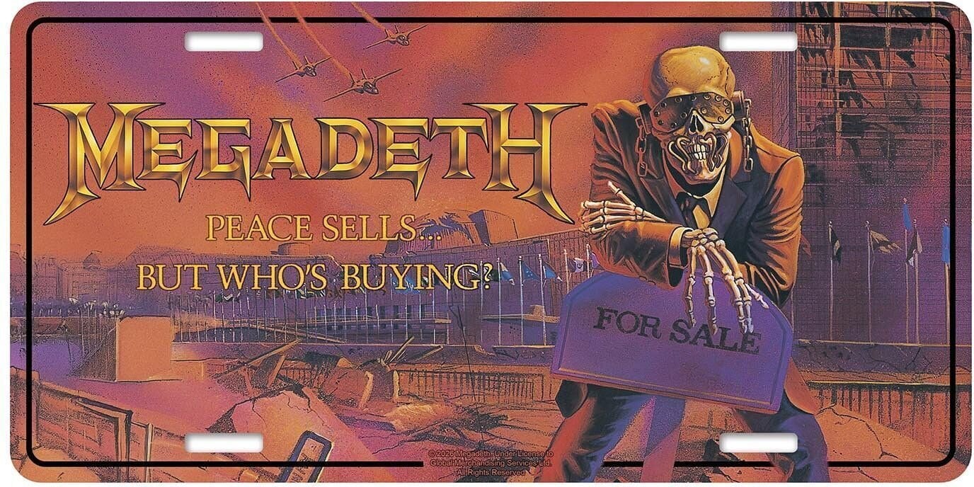 Vlajka / Plakát Megadeth Peace Sells Dekorativní cedule