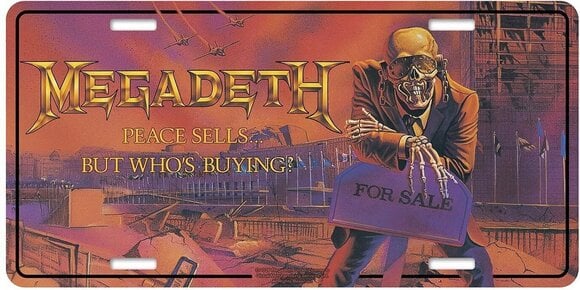 Vlajka / Plakát Megadeth Peace Sells Dekorativní cedule - 1