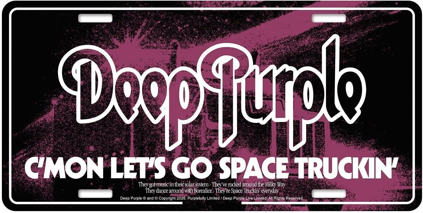 Flagg / Plakat Deep Purple Space Truckin' Dekorativt skilt