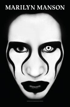Знаме/Плакат Marilyn Manson Defiant Face Текстилен плакат - 1