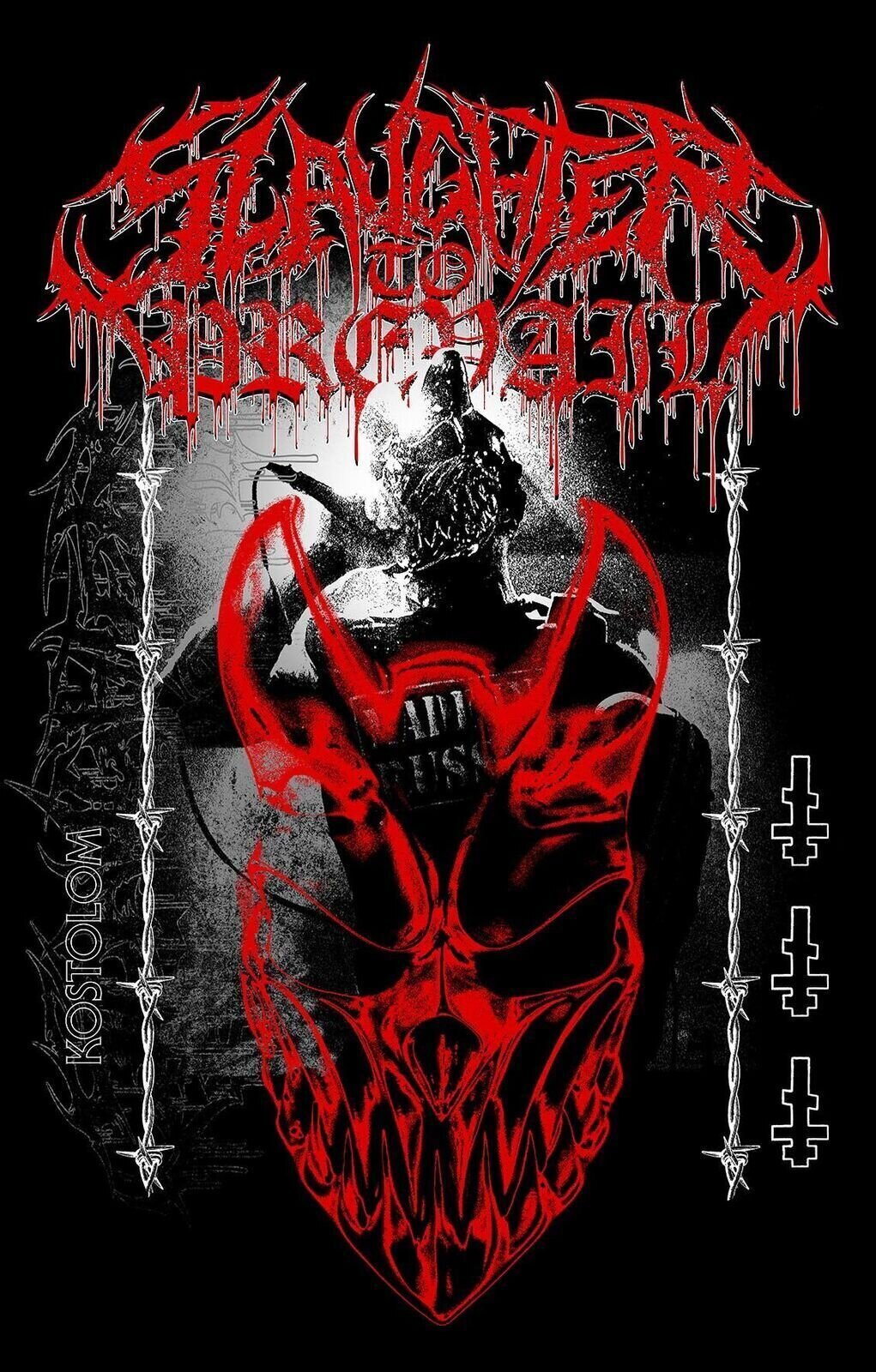 Flagg / Plakat Slaughter To Prevail Demolisher Tekstilplakat