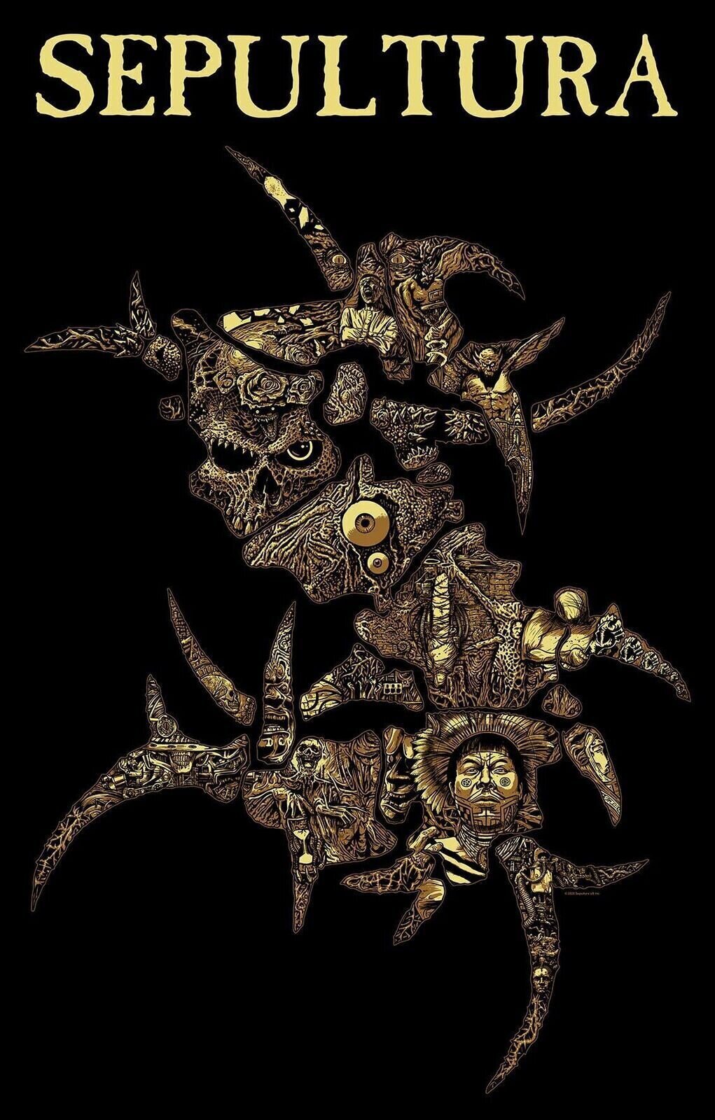 Vlajka / Plakát Sepultura Discography Textilní plakát