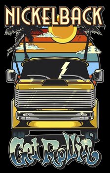 Flag / Poster Nickelback Get Rollin' Textile Poster - 1