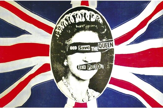 Знаме/Плакат Sex Pistols God Save The Queen Текстилен плакат - 1