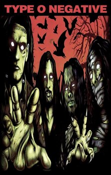Flagge / Poster Type O Negative Halloween Textilposter - 1