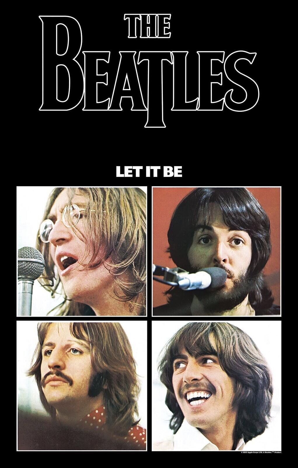 Flagge / Poster The Beatles Let It Be Textilposter