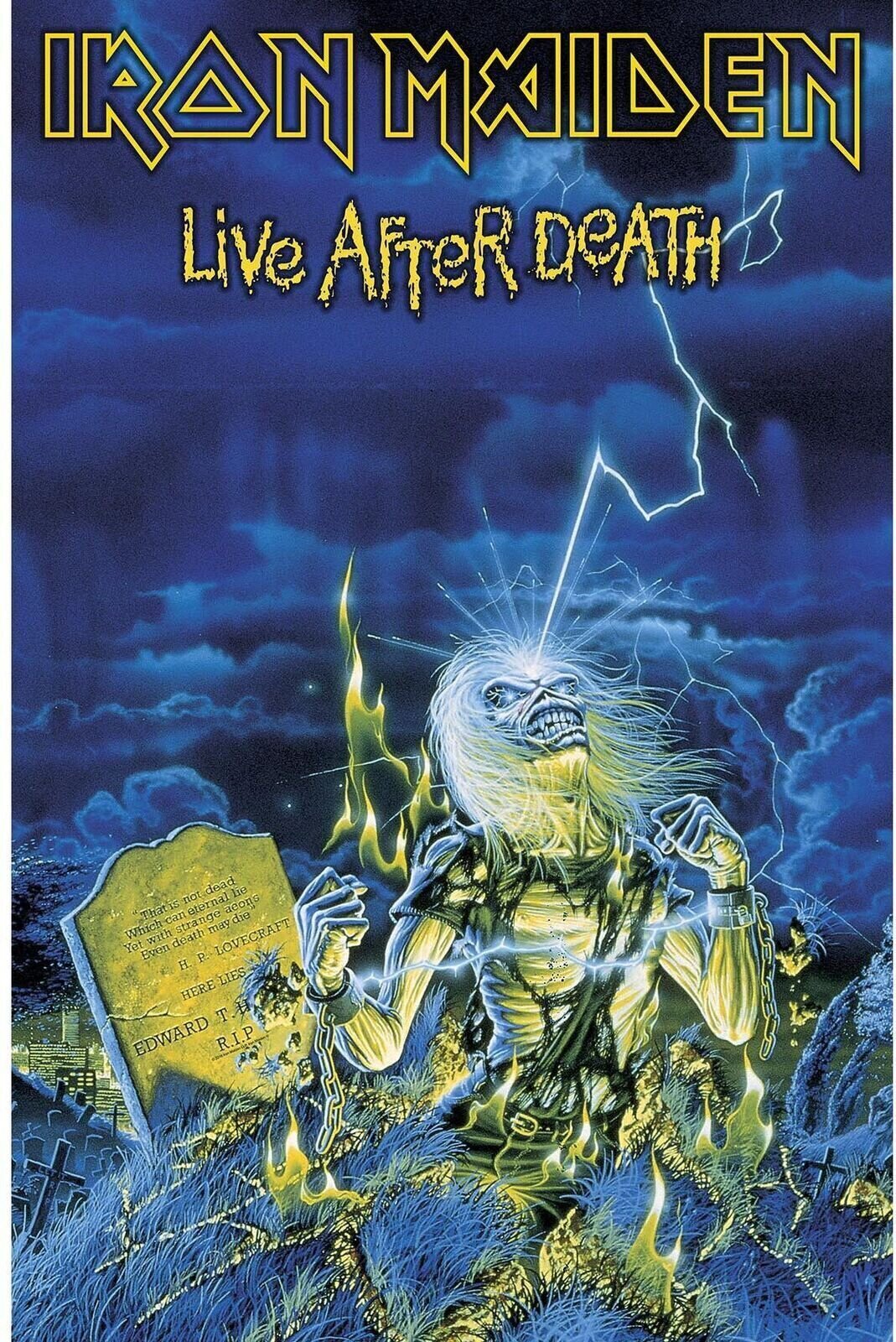 Знаме/Плакат Iron Maiden Live After Death Текстилен плакат