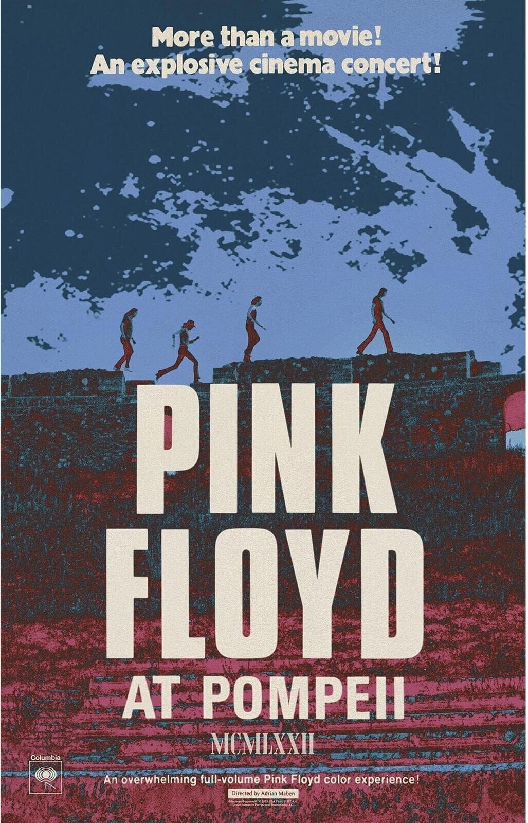 Σημαία / Αφίσα Pink Floyd Live In Pompeii Υφασμάτινη αφίσα