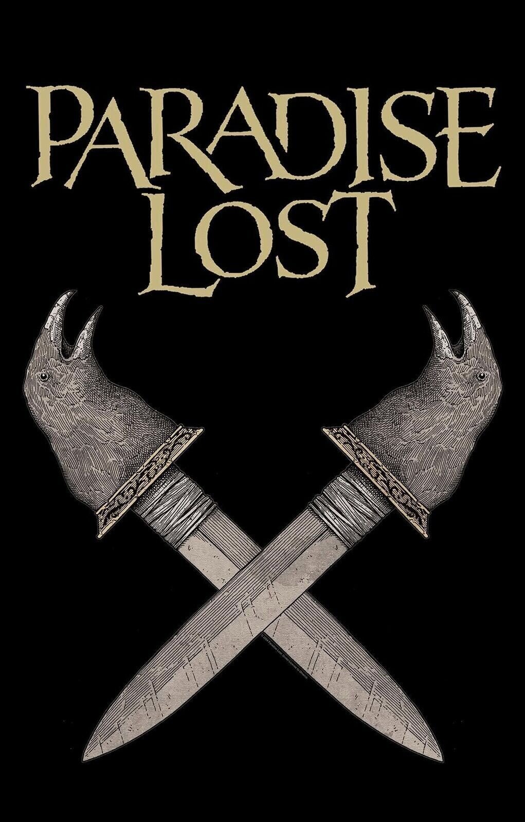 Flagg / Plakat Paradise Lost Obsidian Dagger Tekstilplakat