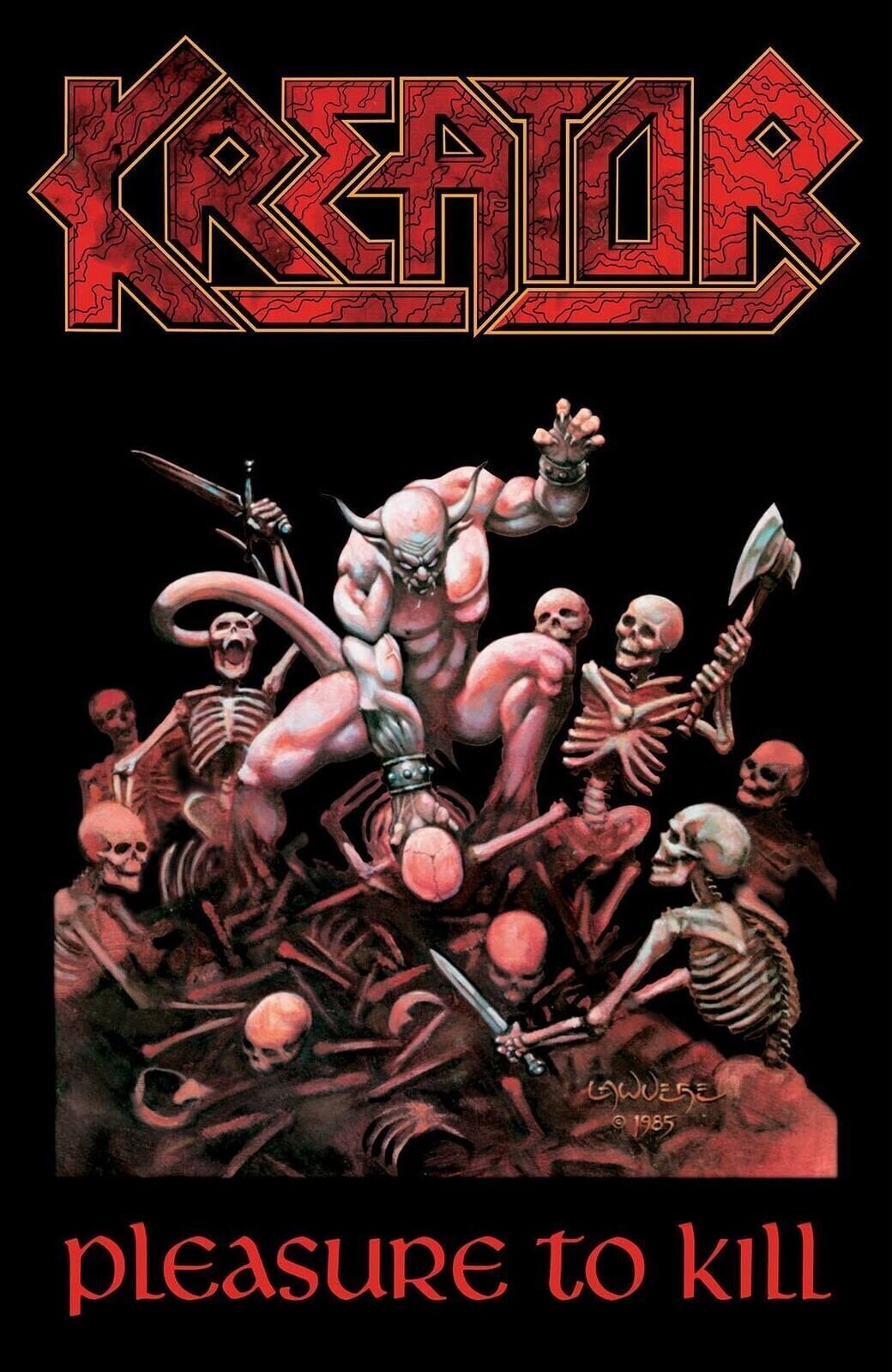 Flag / Poster Kreator Pleasure To Kill Textile Poster