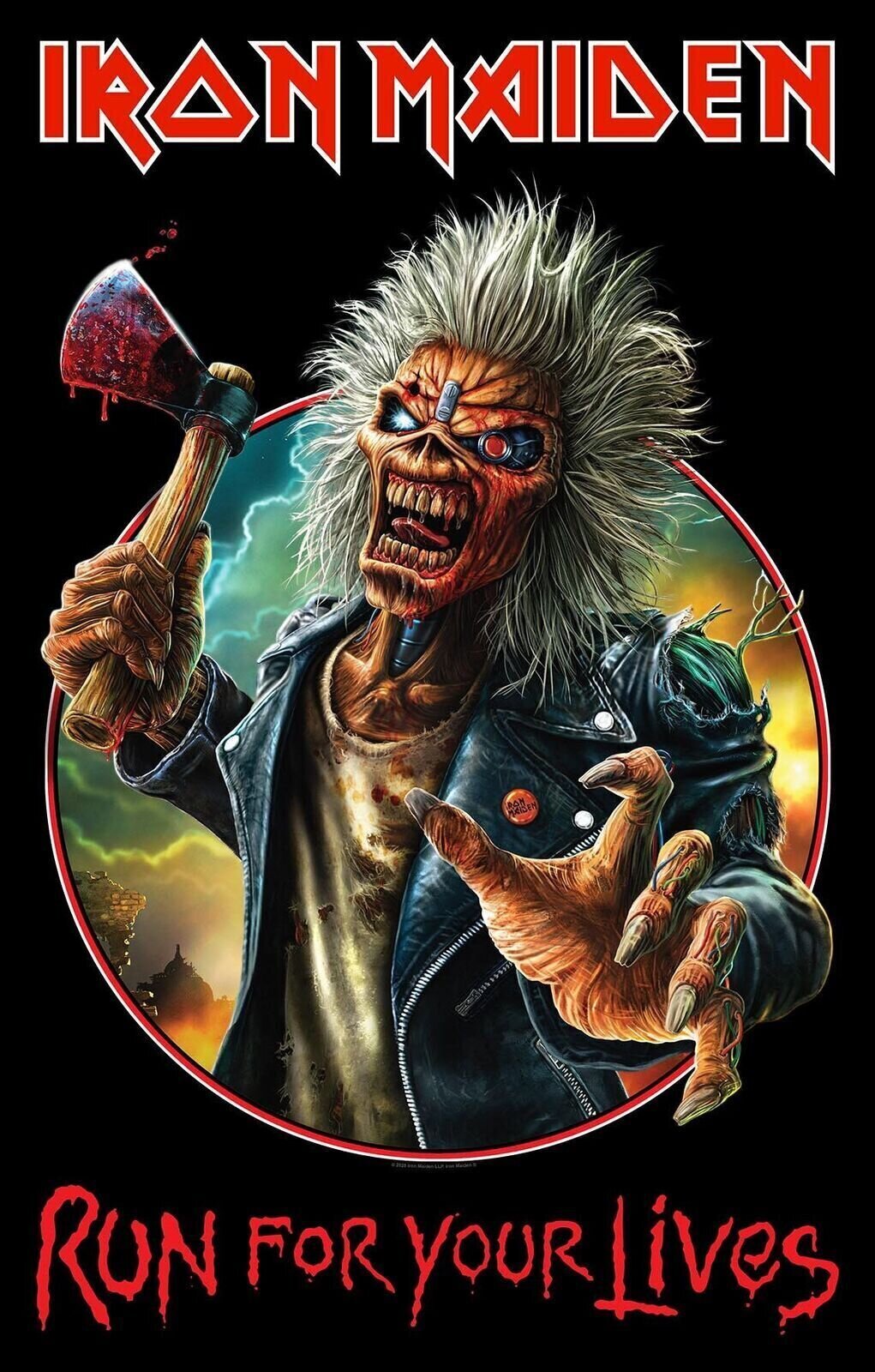 Flag / Poster Iron Maiden Run For Your Lives Textile Poster