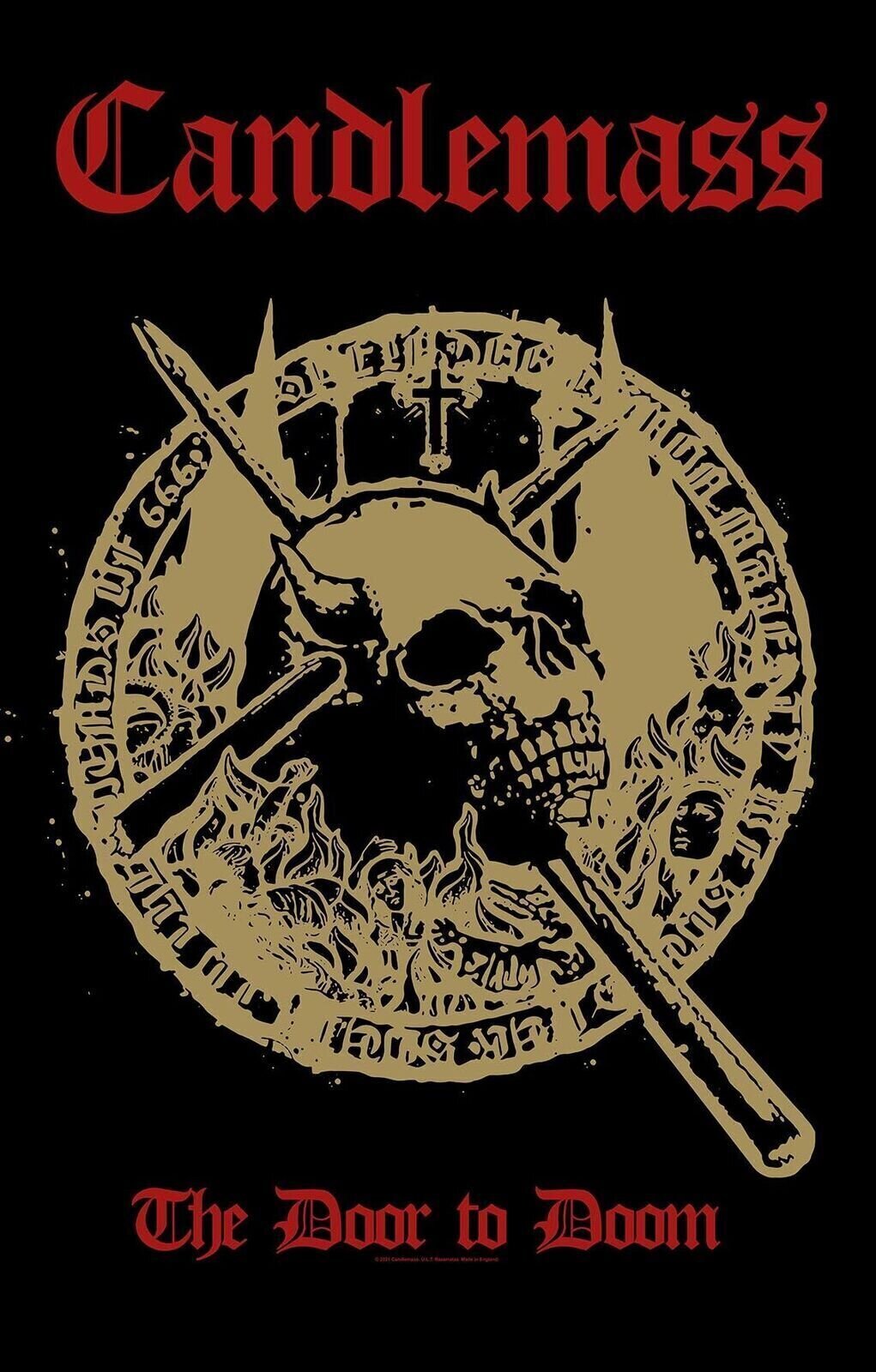 Flagge / Poster Candlemass The Door To Doom Textilposter