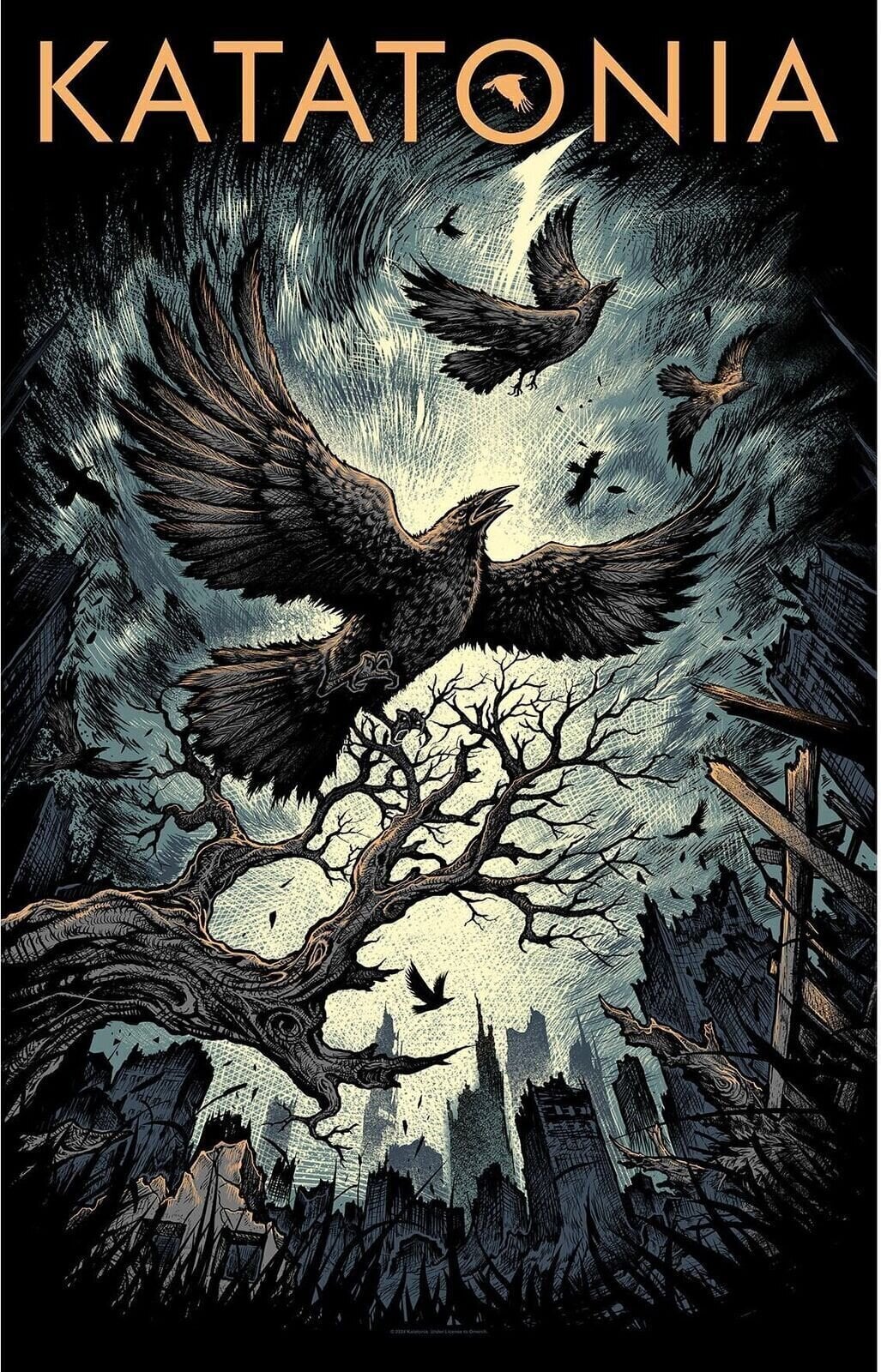 Σημαία / Αφίσα Katatonia Uncover The Skies Υφασμάτινη αφίσα