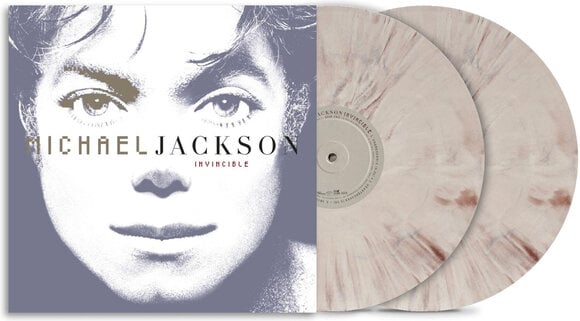 Vinyl Record Michael Jackson - Invincible (Reissue) (Limited Edition) (Stone Grey Marbled Coloured) (2 LP) - 1