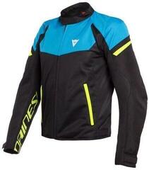 Dainese Bora Air Tex Jacket Black/Fire Blue/Fluo Yellow 48 Dainese Bora Air Tex Jacket Black/Fire Blue/Fluo Yellow 48