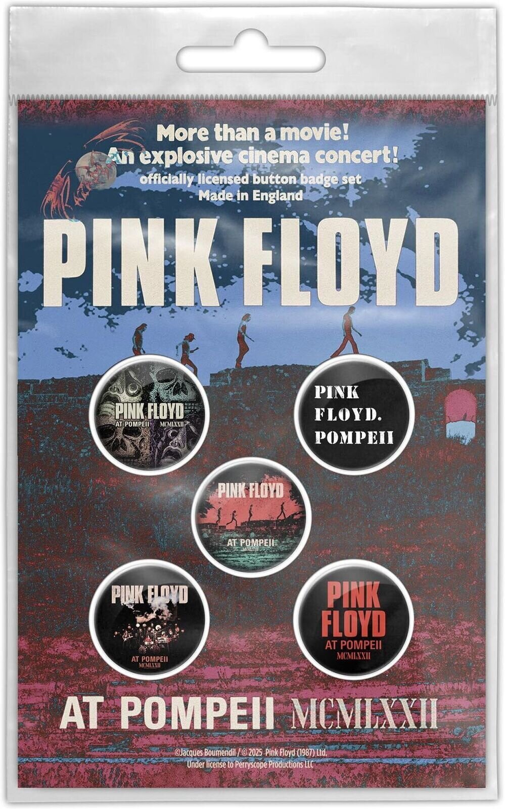 Patch / Badge Pink Floyd Live In Pompeii