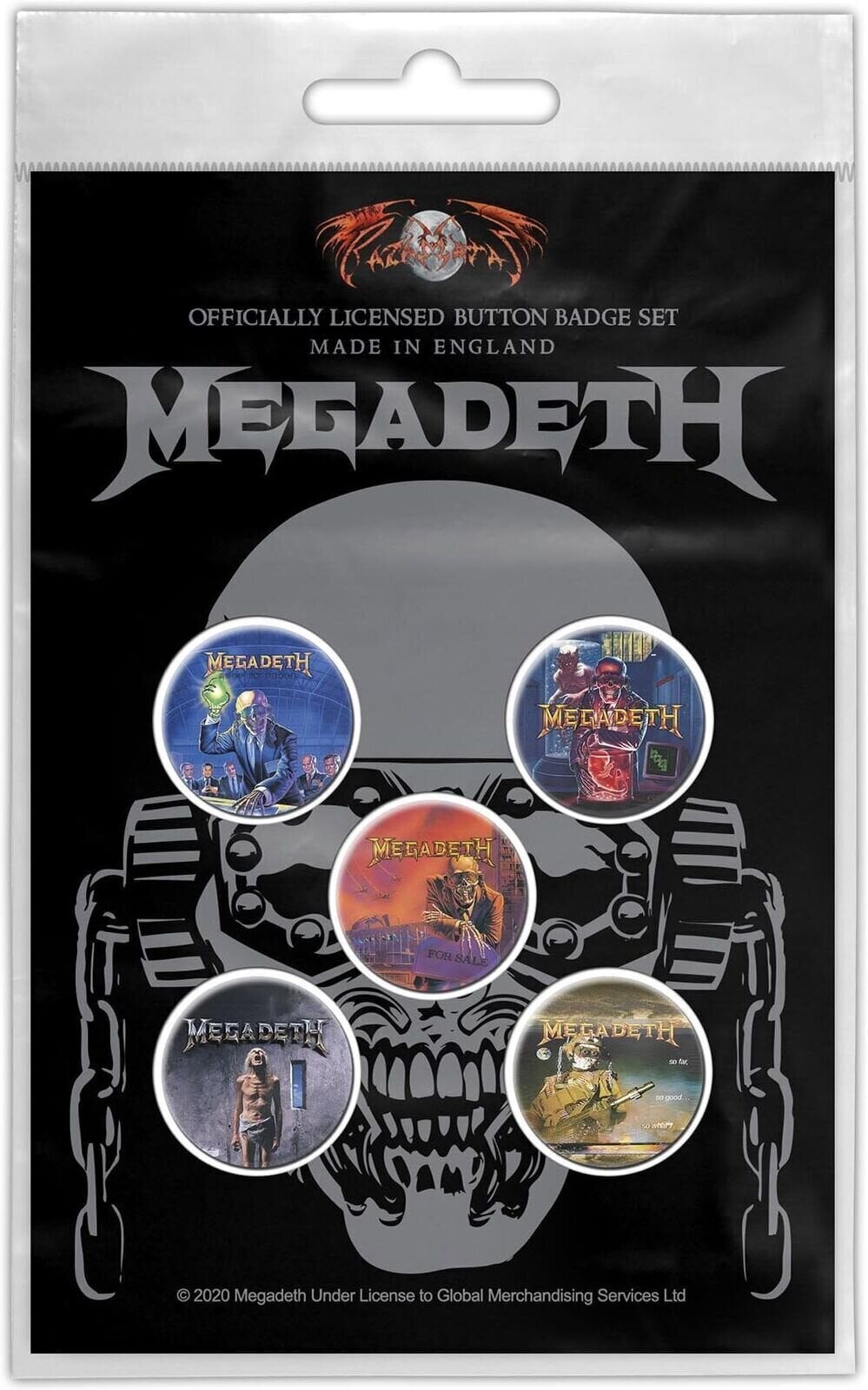 Patch / Badge Megadeth Vic Rattlehead