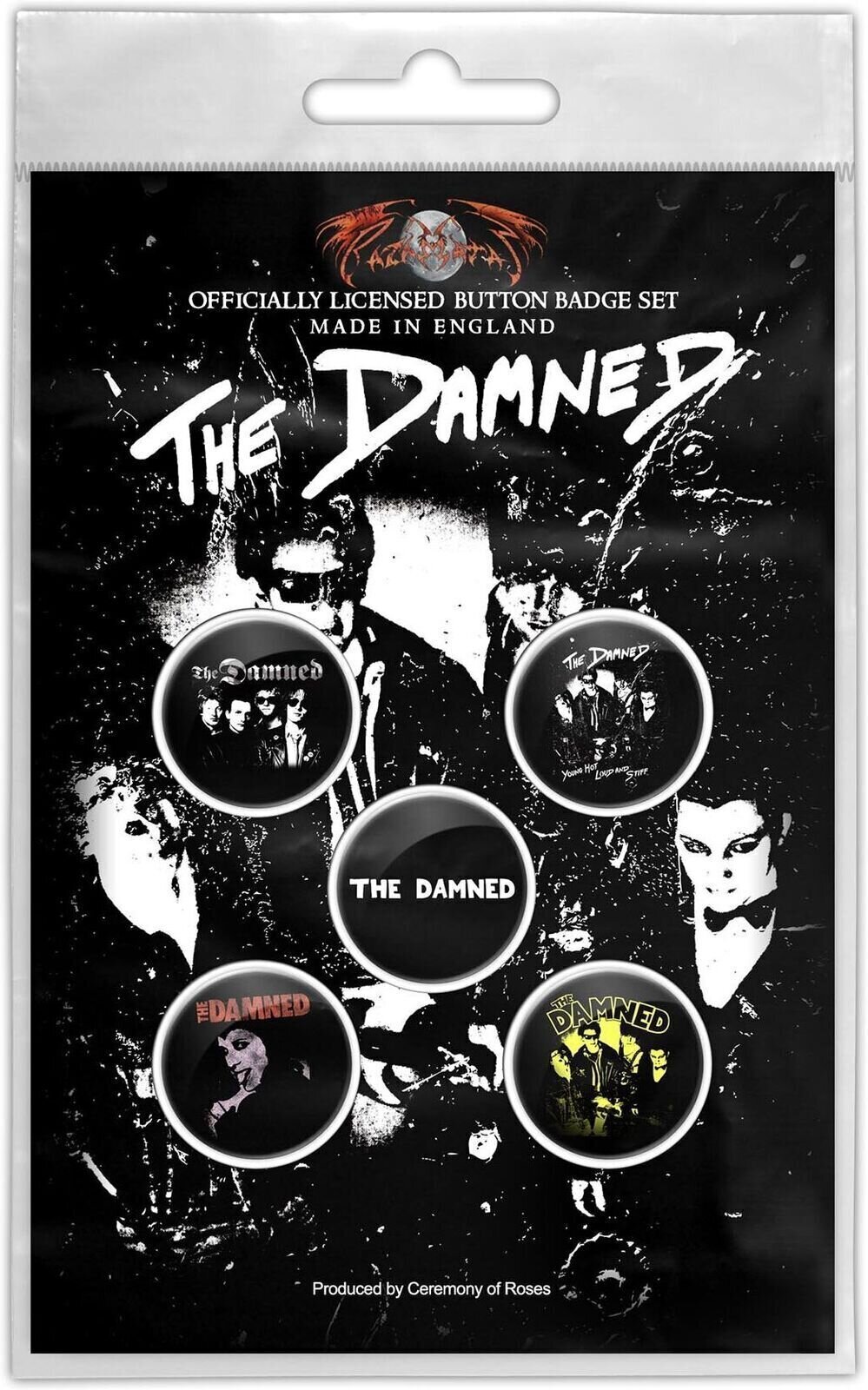 Nášivka / Odznak The Damned Young, Hot, Loud And Stiff