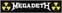 Oznaka / značka Megadeth Logo