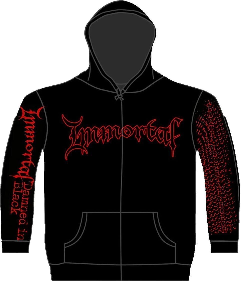 Majica Immortal Damned In Black Black 2XL Majica