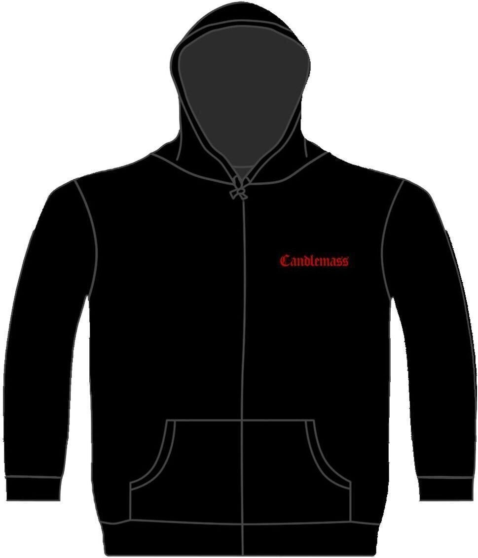 Felpa con cappuccio Candlemass Epicus Doomicus Metallicus Black 2XL Felpa con cappuccio