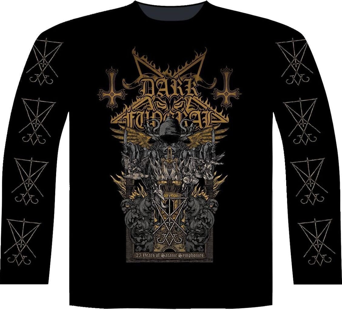 Košulja Dark Funeral 25 Years Of Satanic Symphonies Black 2XL Košulja