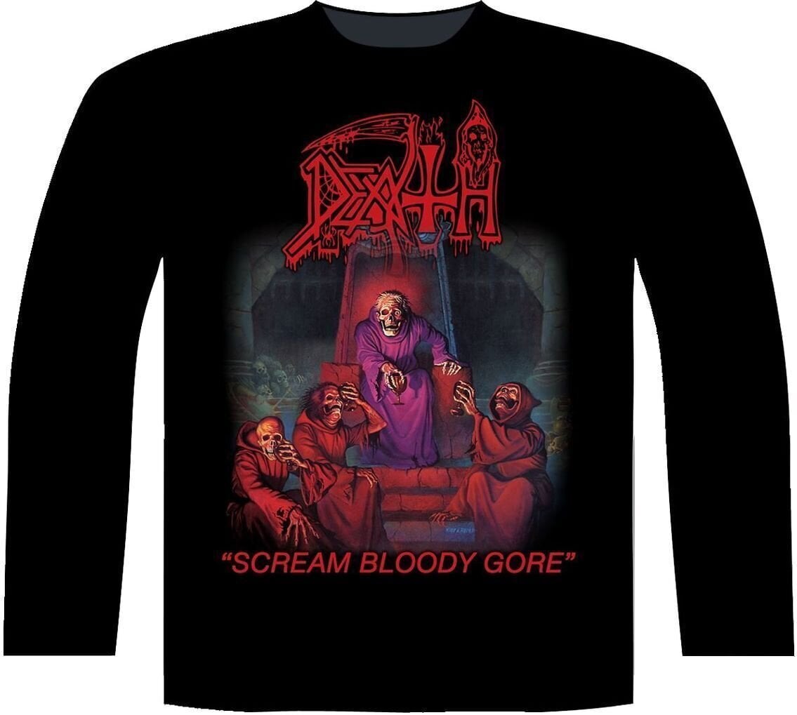 T-Shirt Death Scream Bloody Gore Black 2XL T-Shirt