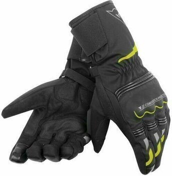 Rukavice Dainese Tempest D-Dry Long Black/Fluo Yellow L Rukavice - 1