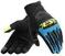 Luvas para motociclos Dainese Bora Gloves Black/Fire Blue/Fluo Yellow L