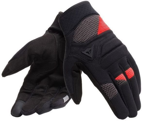 Γάντια Μηχανής Textile Dainese Fogal Black/Red L Γάντια Μηχανής Textile