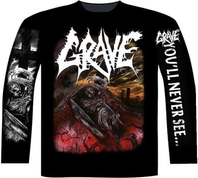 T-Shirt Grave You'Ll Never See Long Sleeve T-Shirt Black 2XL - 1