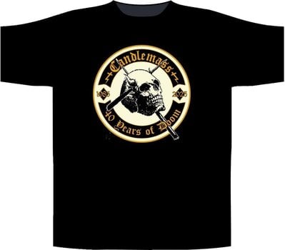 T-Shirt Candlemass 40 Years Of Doom Black L T-Shirt - 1