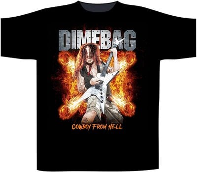 Сорочка Dimebag Darrell Cowboy From Hell Футболка з коротким рукавом Black 2XL - 1