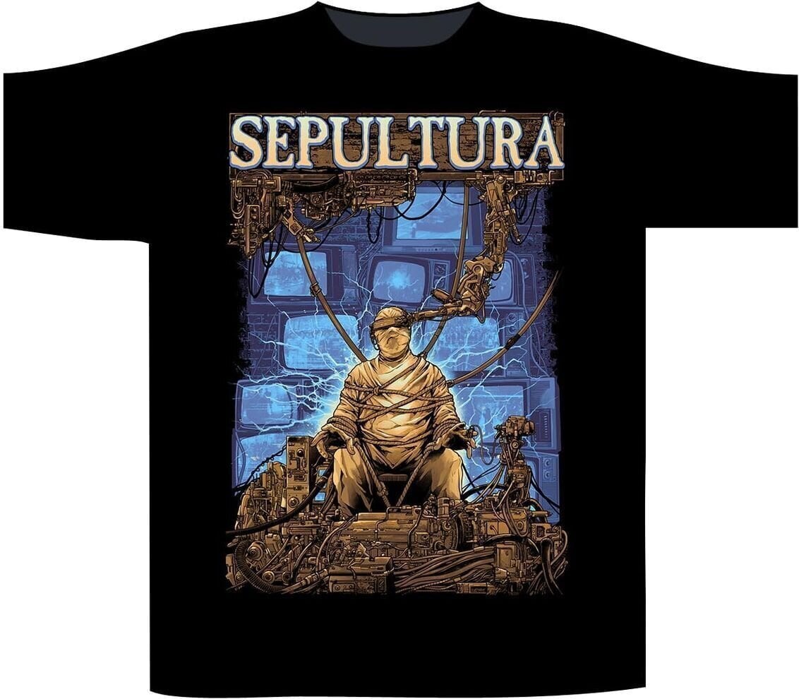 Camiseta de manga corta Sepultura Chaos Ad Black 2XL Camiseta de manga corta