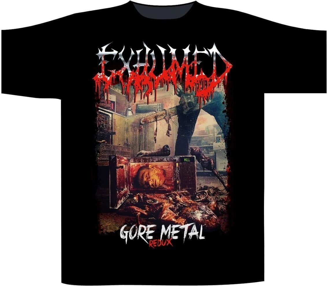T-Shirt Exhumed Gore Metal Redux Black 2XL T-Shirt