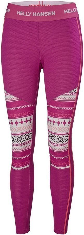 Thermo ondergoed voor dames Helly Hansen HH Lifa Active Graphic Pant Festival Fuchsia XS Thermo ondergoed voor dames
