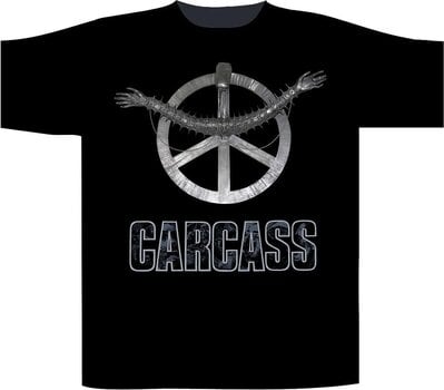 Риза Carcass Heartwork Тениска с къс ръкав Black XL - 1