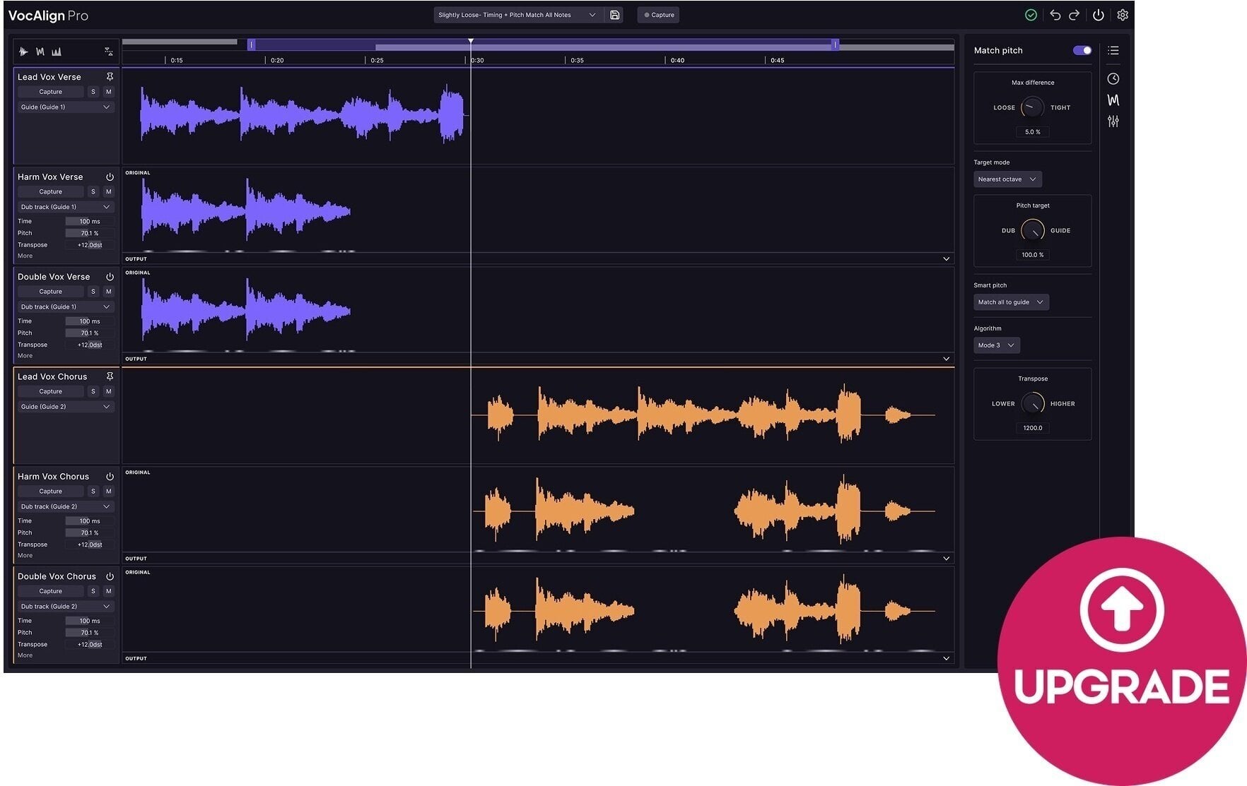 Update / Upgrade / Expansion Synchro Arts VocAlign 7 Pro Upgrade (Цифровий товар)