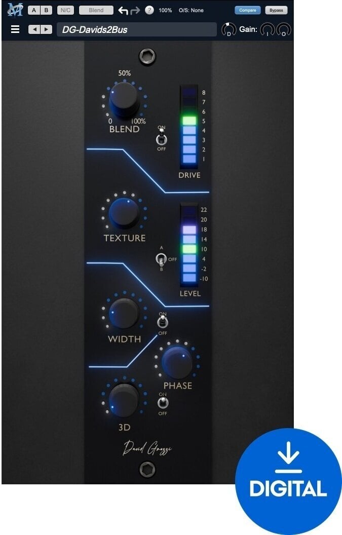 Programski Plug-In efekti Metric Halo MB Davids2Bus (Digitalni proizvod)