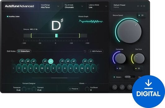 Studijski software plug-in efekt Antares AutoTune Advanced (Digitalni izdelek) - 1