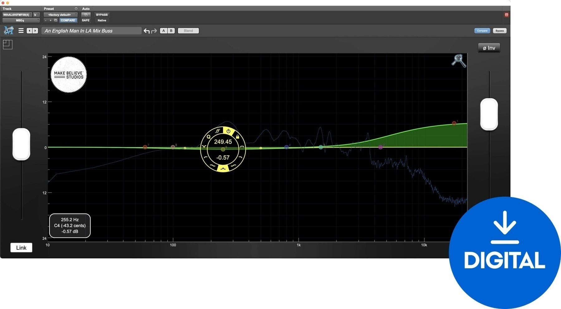 Studio software plug-in effect Metric Halo MBEQ (Digitaal product)