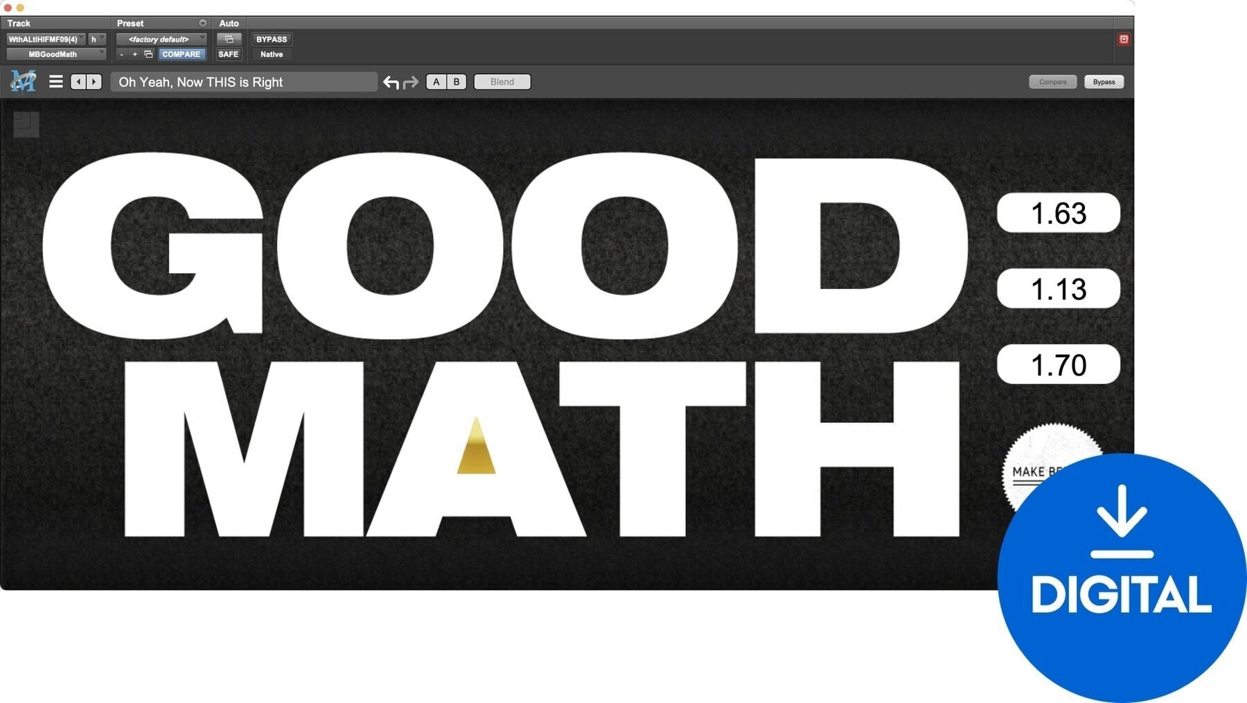Studio software plug-in effect Metric Halo GoodMath (Digitaal product)
