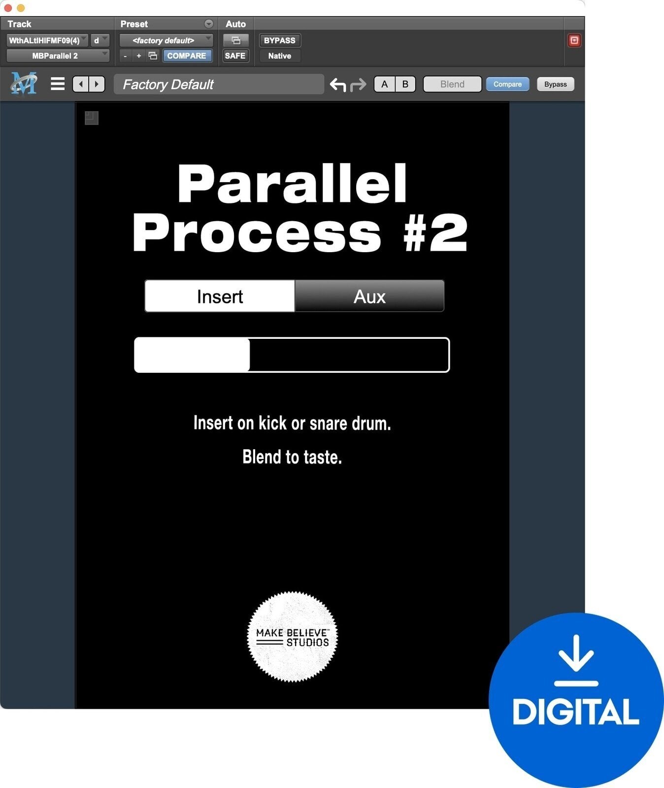 Studio software plug-in effect Metric Halo Parallel 2 (Digitaal product)