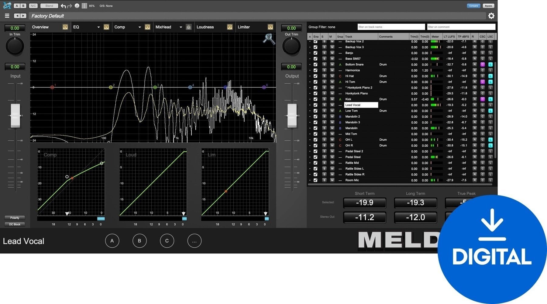 Programski Plug-In efekti Metric Halo MELD (Digitalni proizvod)