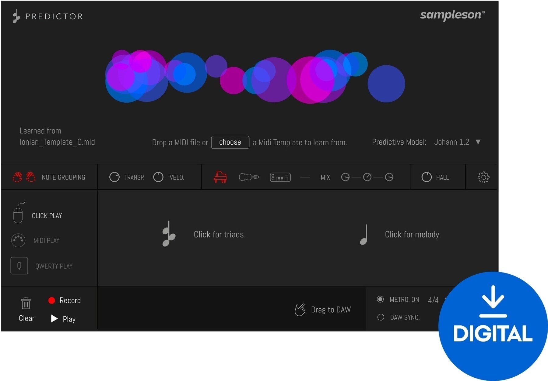 VST Instrument Sampleson Predictor (Дигитален продукт)